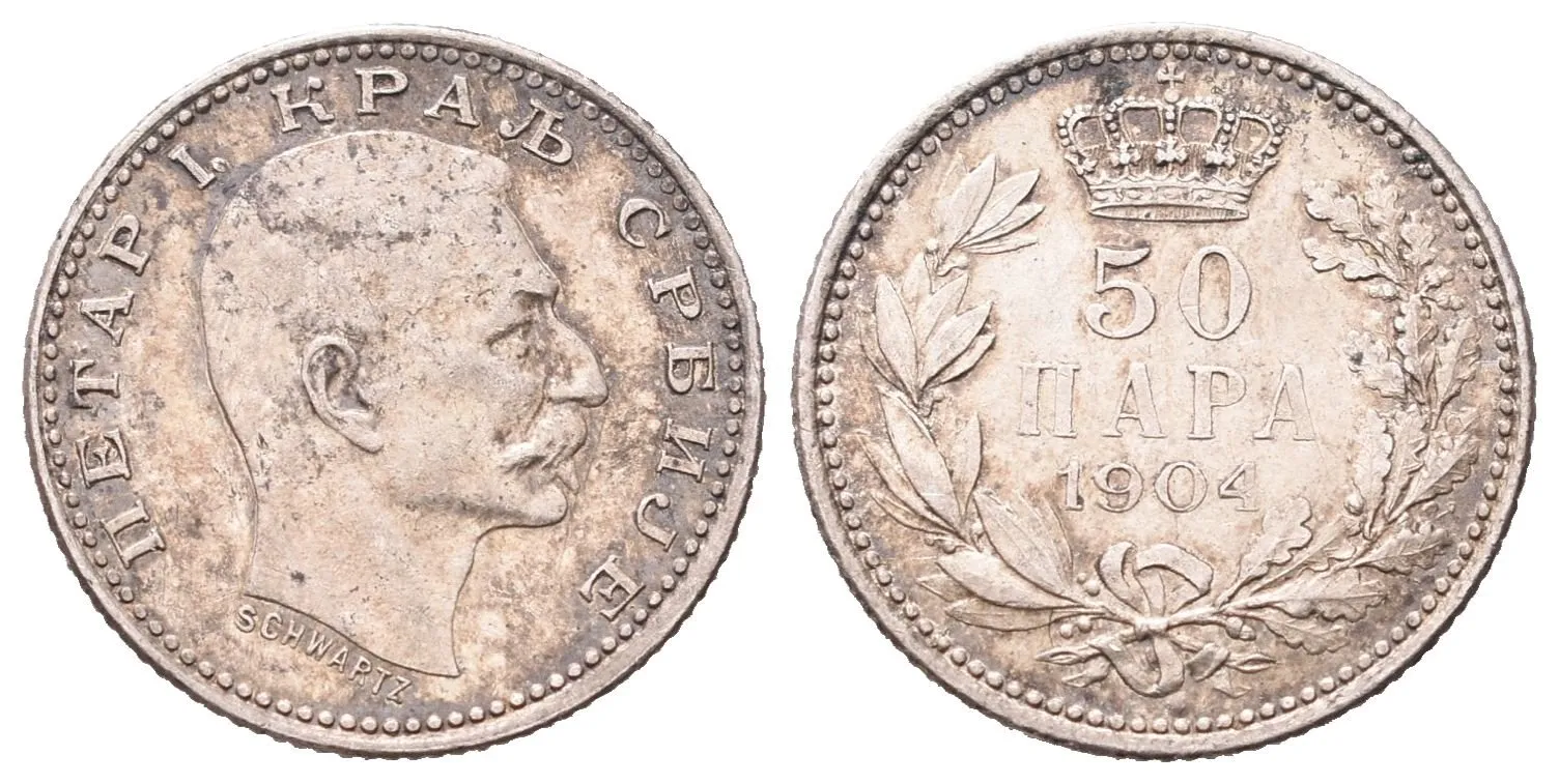 Srbsko, 50 Para 1904