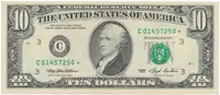 USA, 10 Dollars 1993, náhradní série *, Pick.493r