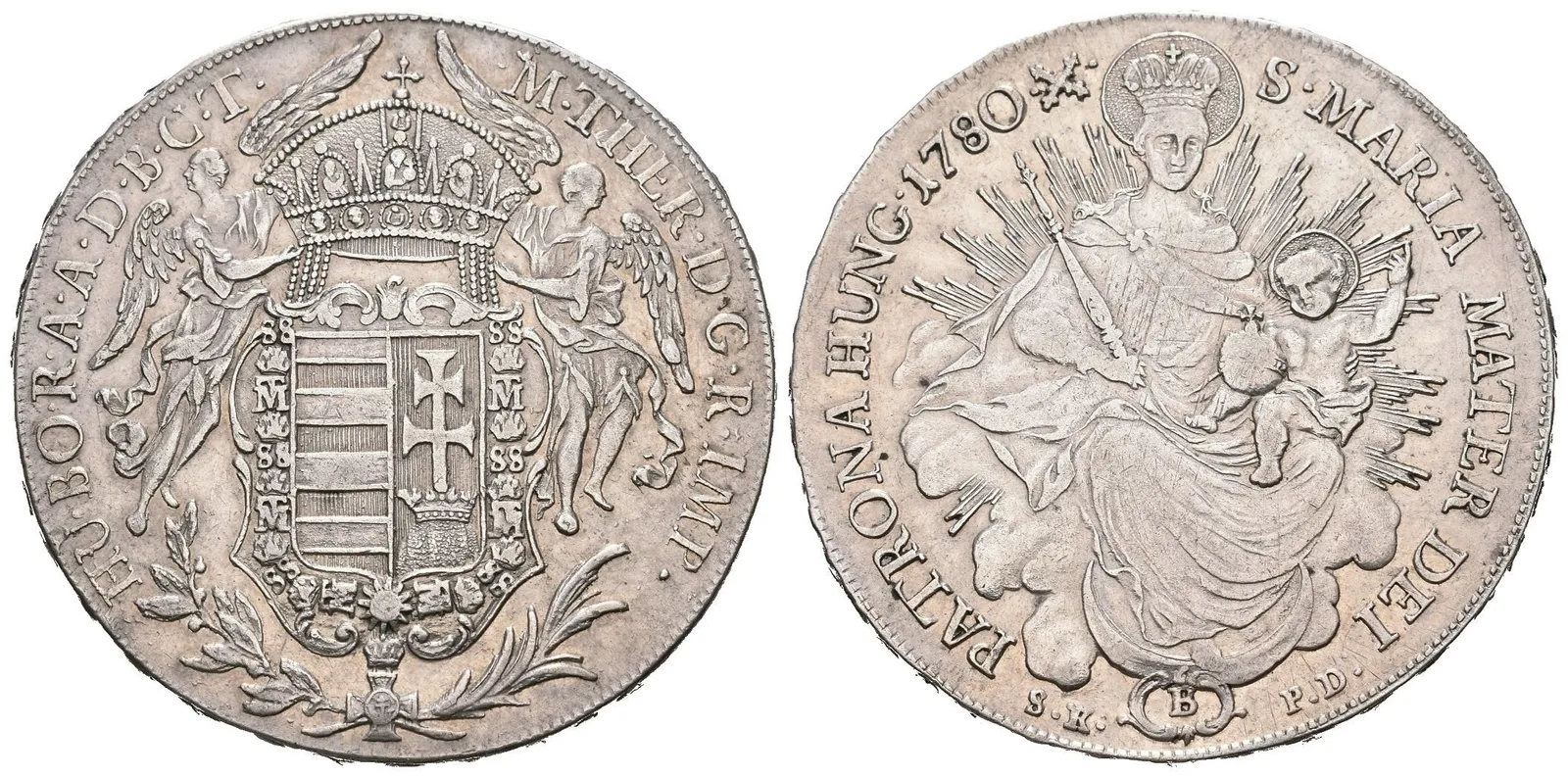 Tolar 1780 B/SK-PD, Kremnica, Husz.1680, pěkná zachovalost — 1