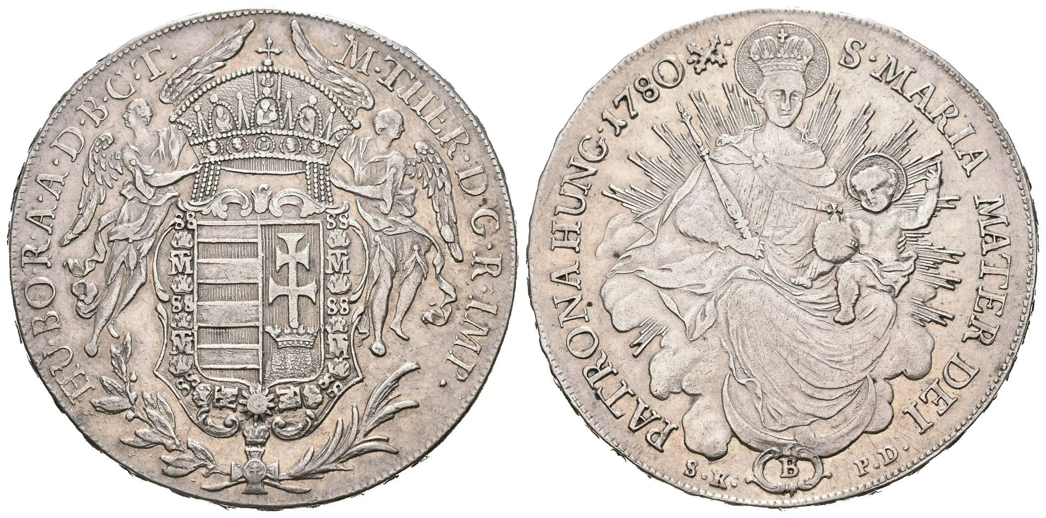 Tolar 1780 B/SK-PD, Kremnica, Husz.1680, pěkná zachovalost — 1