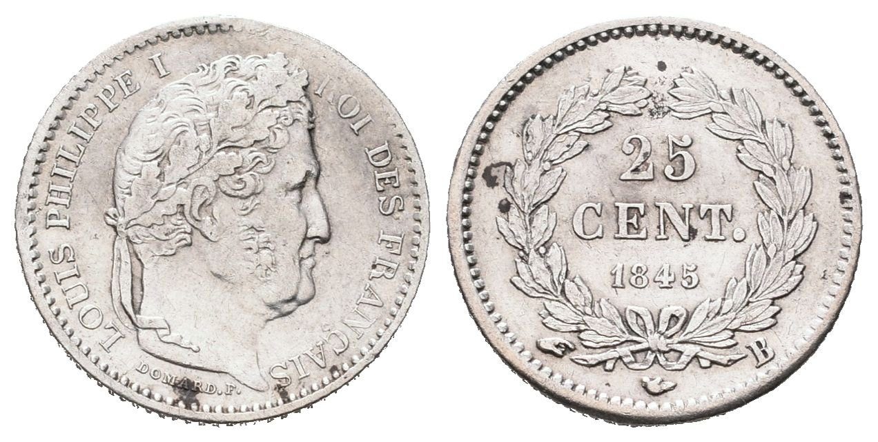 Francie, 25 Cent. 1845 B