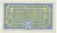 Československo, 20 Koruna b.d. (1945), Hej.72a - fotografie 2