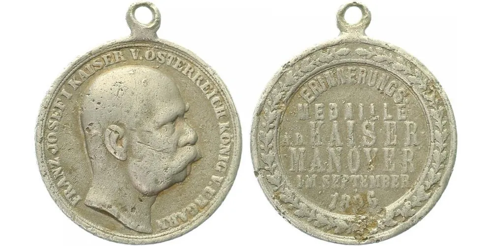 František Josef I., medaile vojenských manévrů — 1