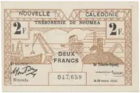 Nová Kaledonie, 2 Francs / 29. 3. 1943, P.56