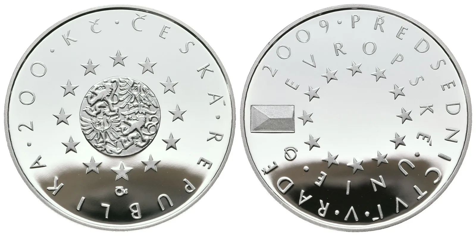 200 Kč 2009 - Předsednictví České republiky v Radě EU, PROOF