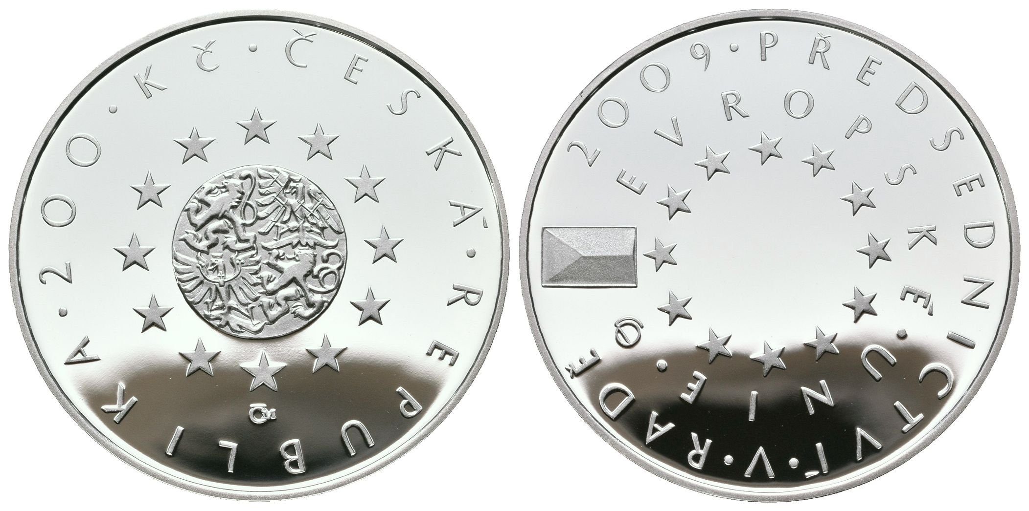 200 Kč 2009 - Předsednictví České republiky v Radě EU, PROOF