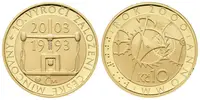 Medaile 2000 - Medaile s motivem 10 Koruny 2000