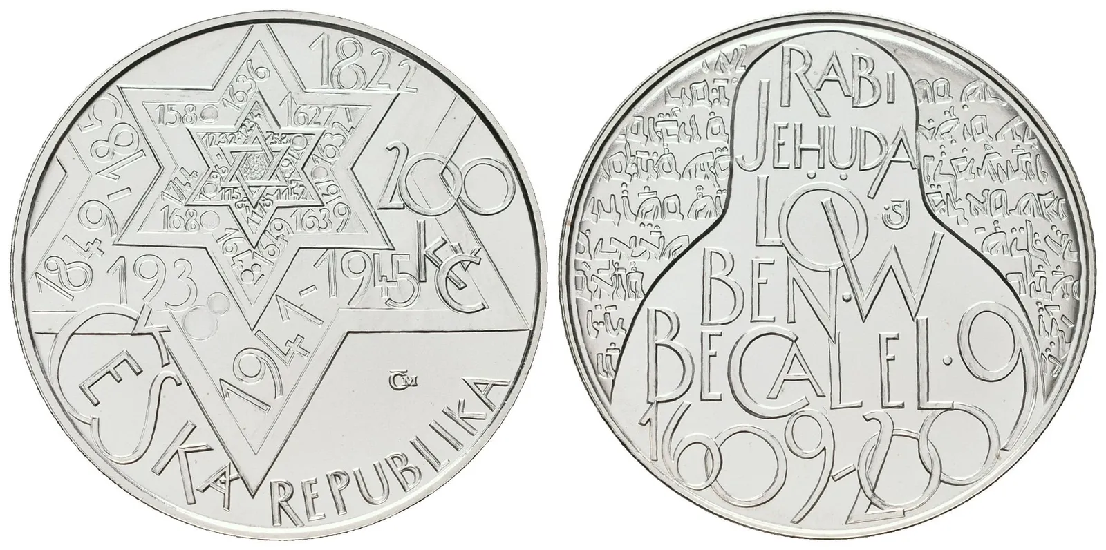 200 Kč 2009 - Rabi Jehuda Löw ben Becalel