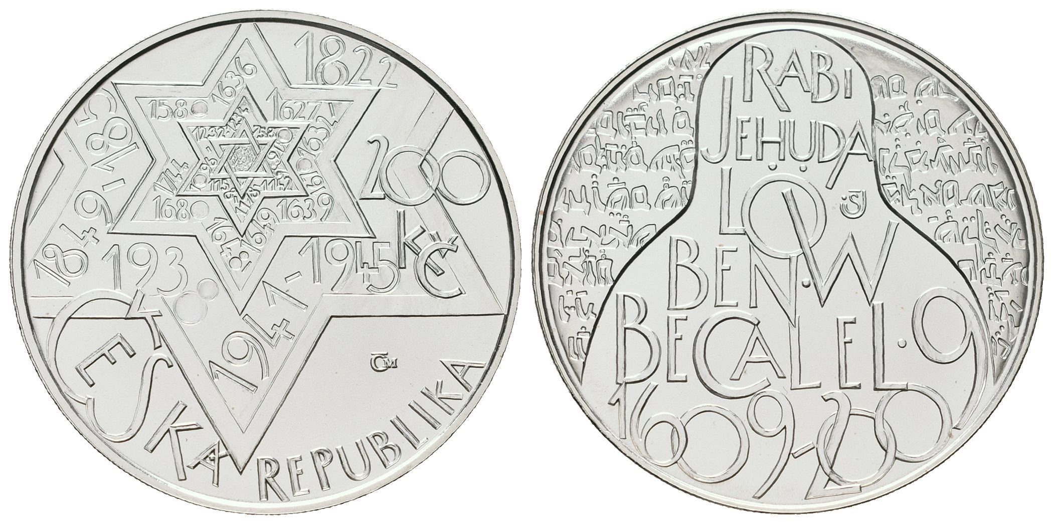 200 Kč 2009 - Rabi Jehuda Löw ben Becalel