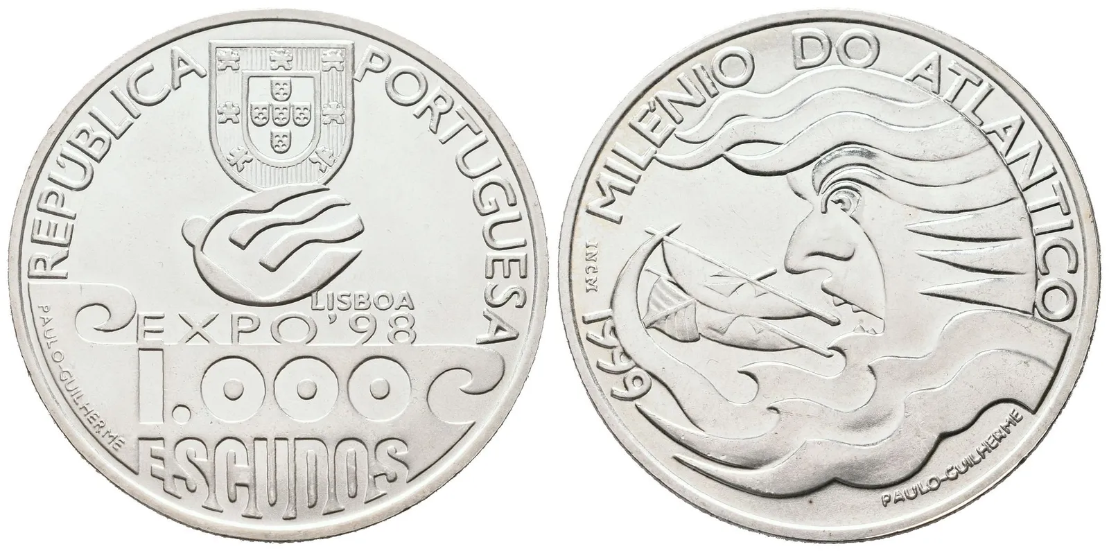 Portugalsko, 1000 Escudos 1999 - Plavba po Atlantiku