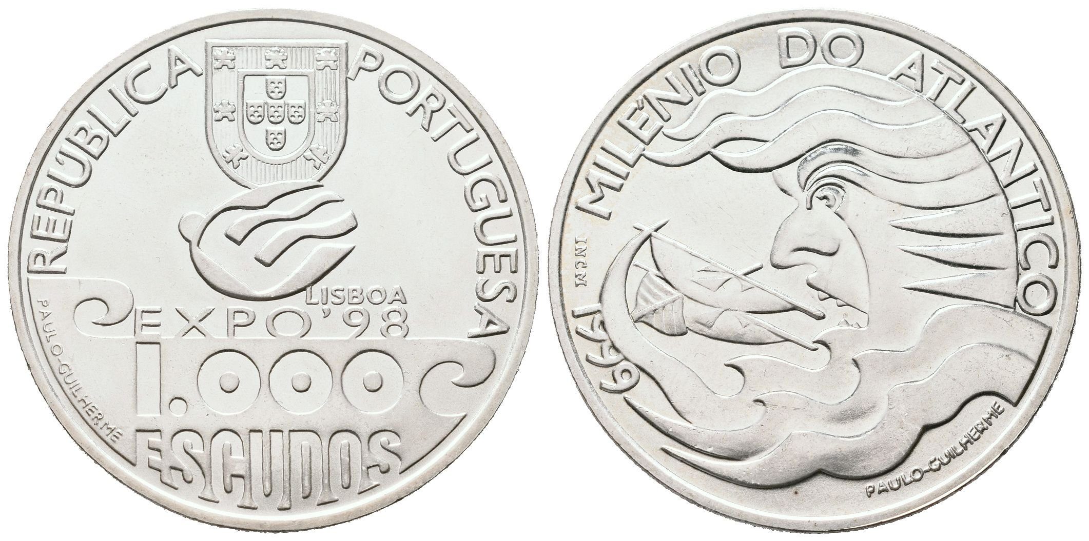 Portugalsko, 1000 Escudos 1999 - Plavba po Atlantiku