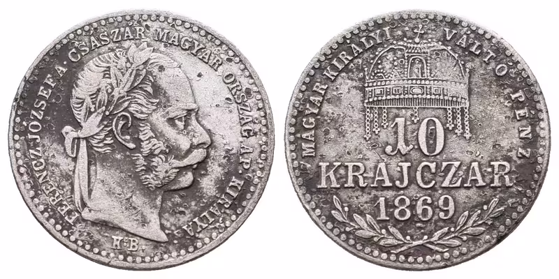 10 Krejcar 1869 KB