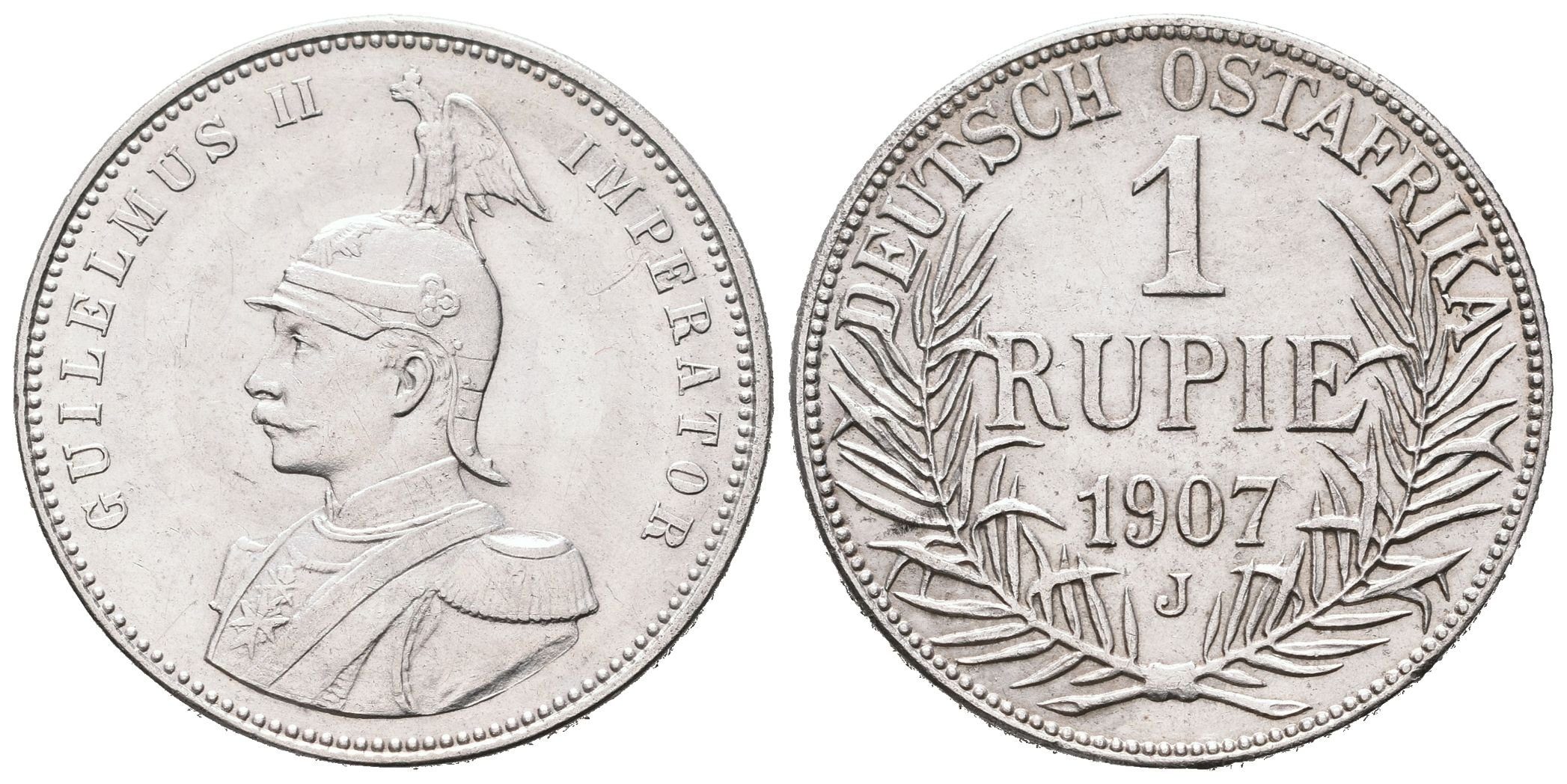 Německá východní Afrika, 1 Rupie 1907 J