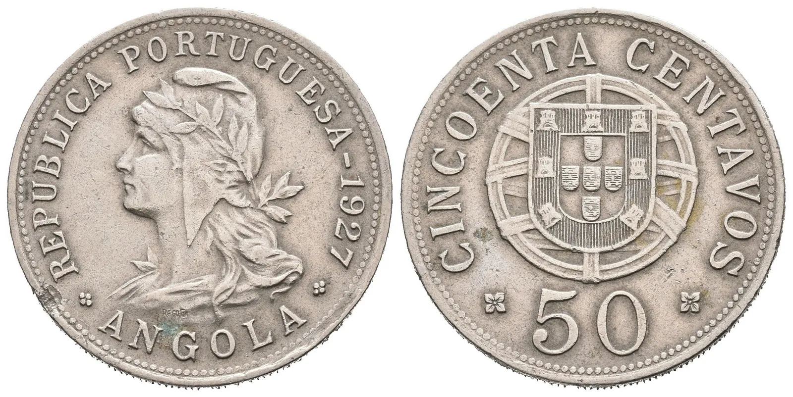 Portugalská Angola, 50 Centavos 1927
