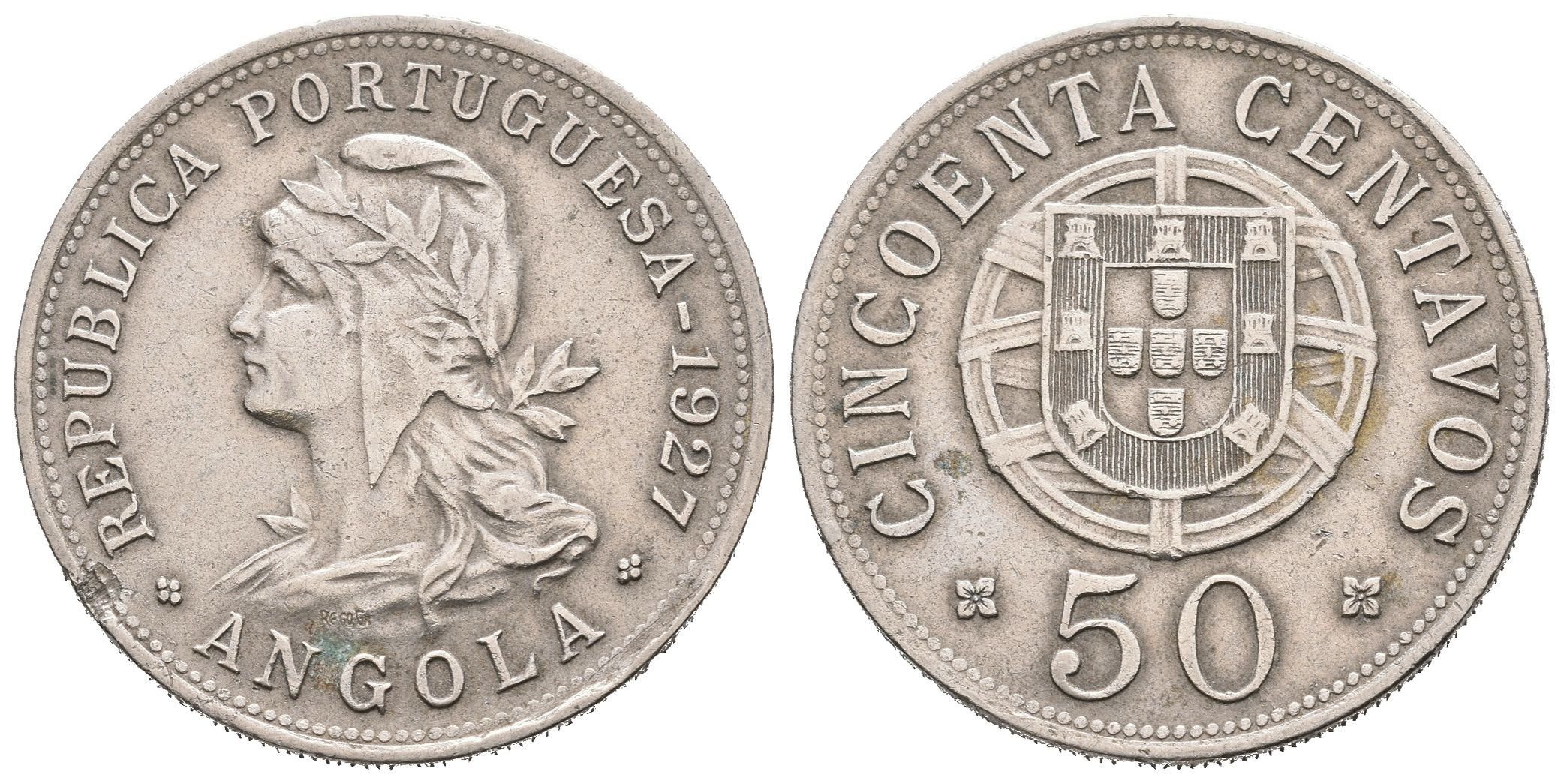 Portugalská Angola, 50 Centavos 1927
