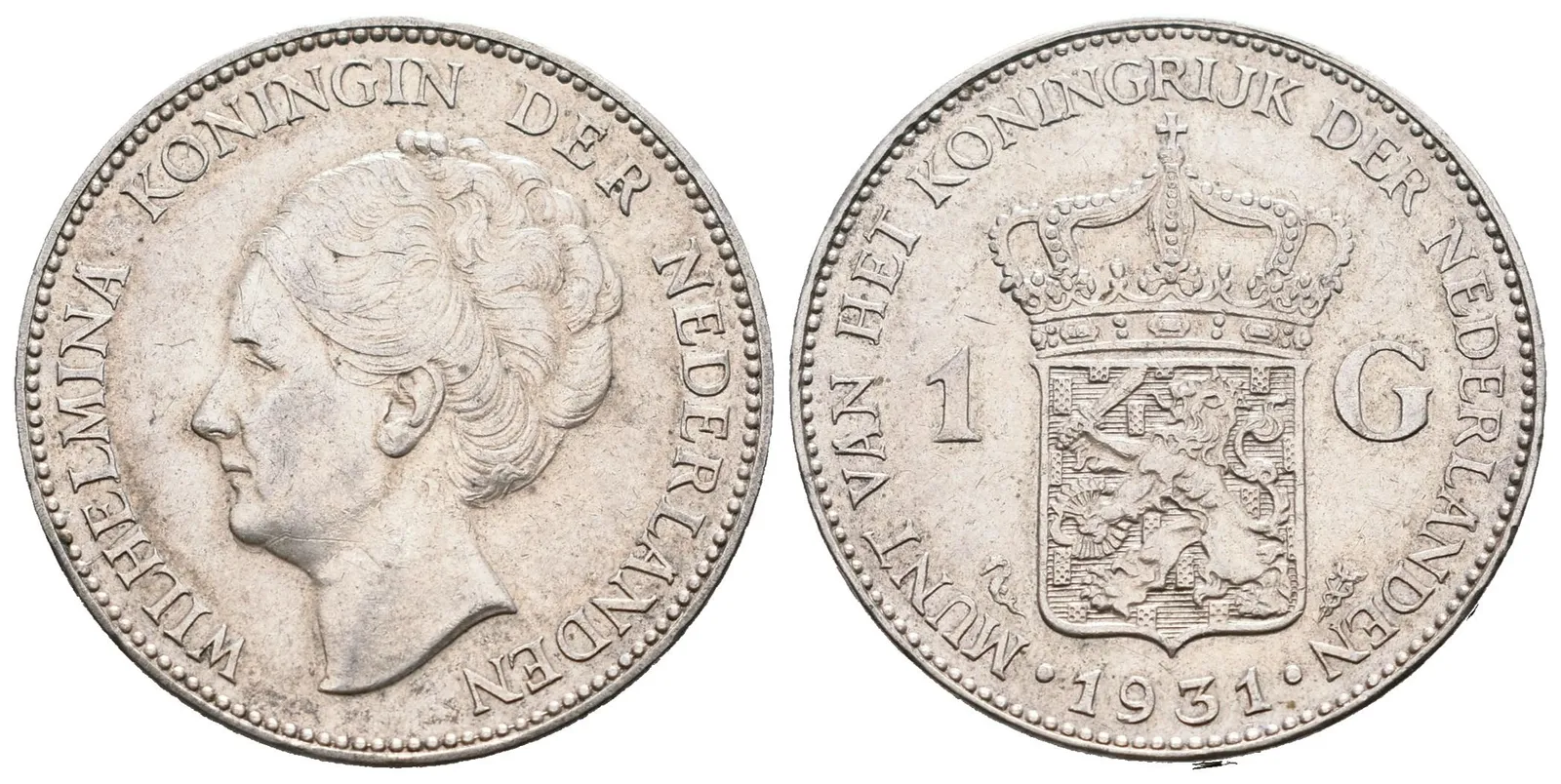 Nizozemí, 1 Gulden 1931 - Wilhelmina