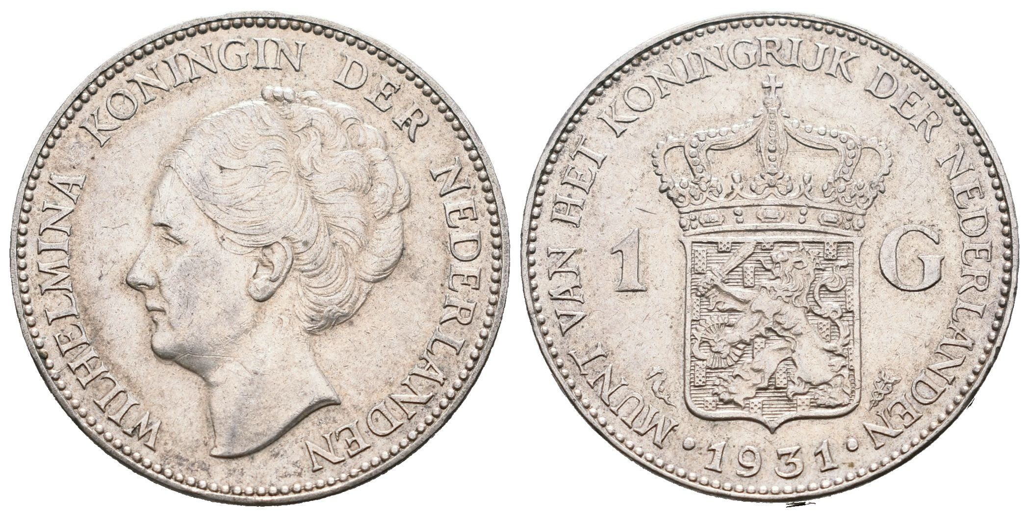 Nizozemí, 1 Gulden 1931 - Wilhelmina