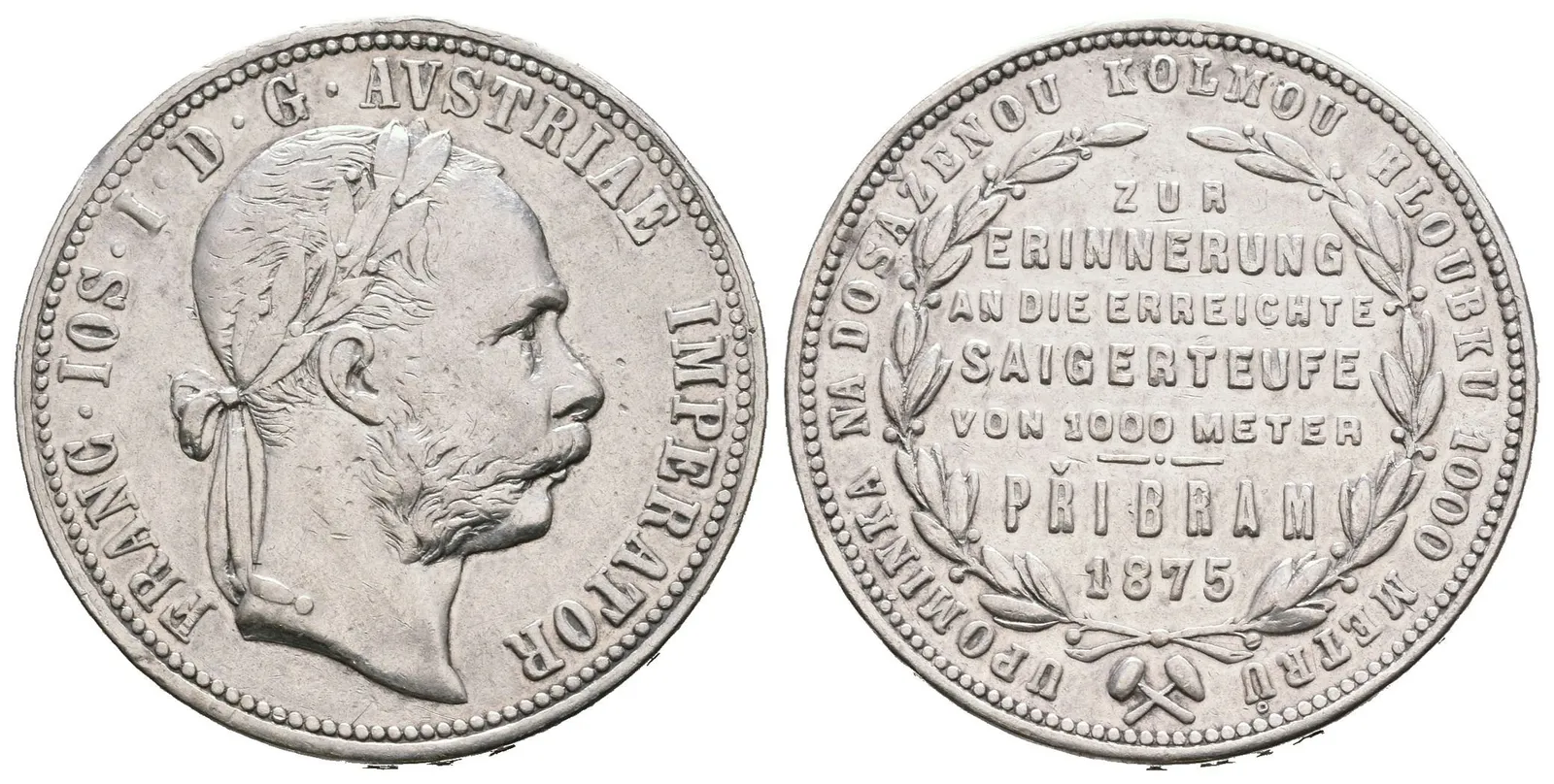 Zlatník 1875 - K dosažení kolmé hloubky 1000 metrů na Březových Horách u Příbrami_R! — 1