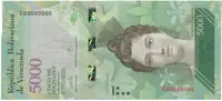 Venezuela, 5000 Bolivares 2016, anulát - vzor, C 00000000, P.97asC