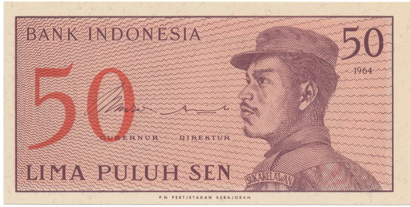 Indonésie, 50 Sen 1964, P.94