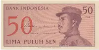Indonésie, 50 Sen 1964, P.94