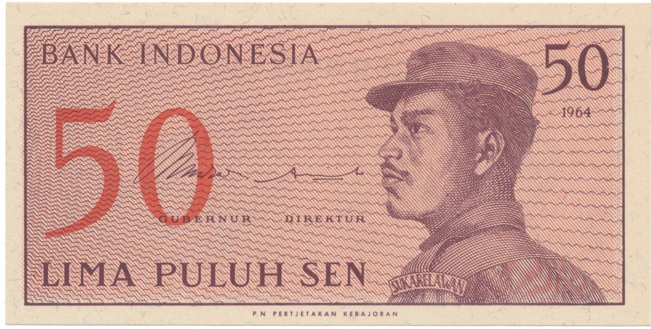 Indonésie, 50 Sen 1964, P.94