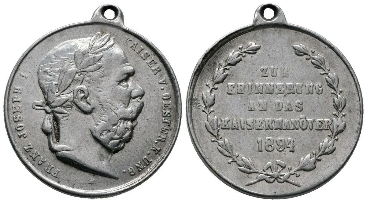 František Josef I., medaile vojenských manévrů — 1