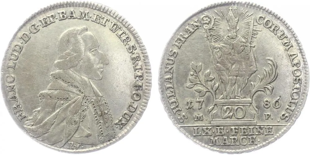 Würzburg - biskupství, Franz Ludwig von Erthal, 1779 - 1795 — 1