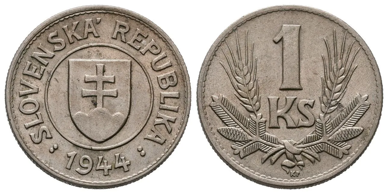 1 Koruna 1944, vzácná