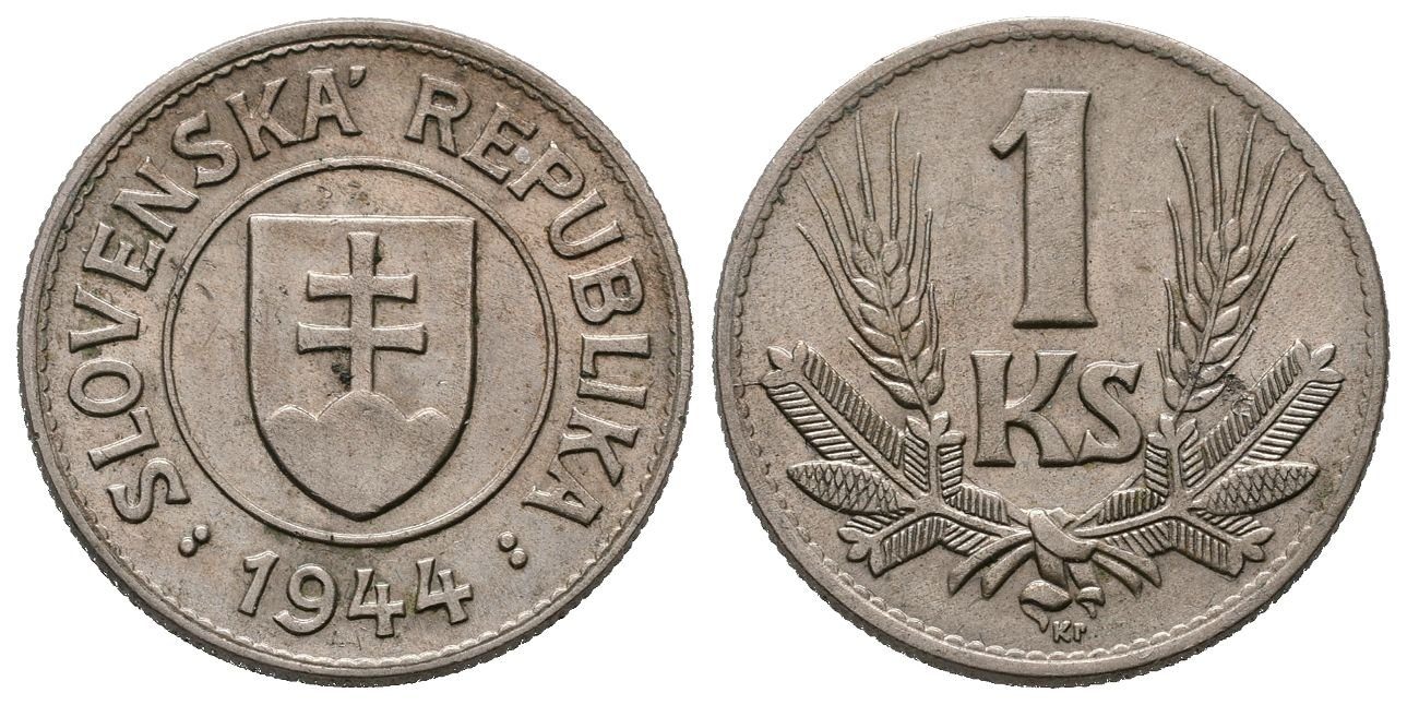 1 Koruna 1944, vzácná