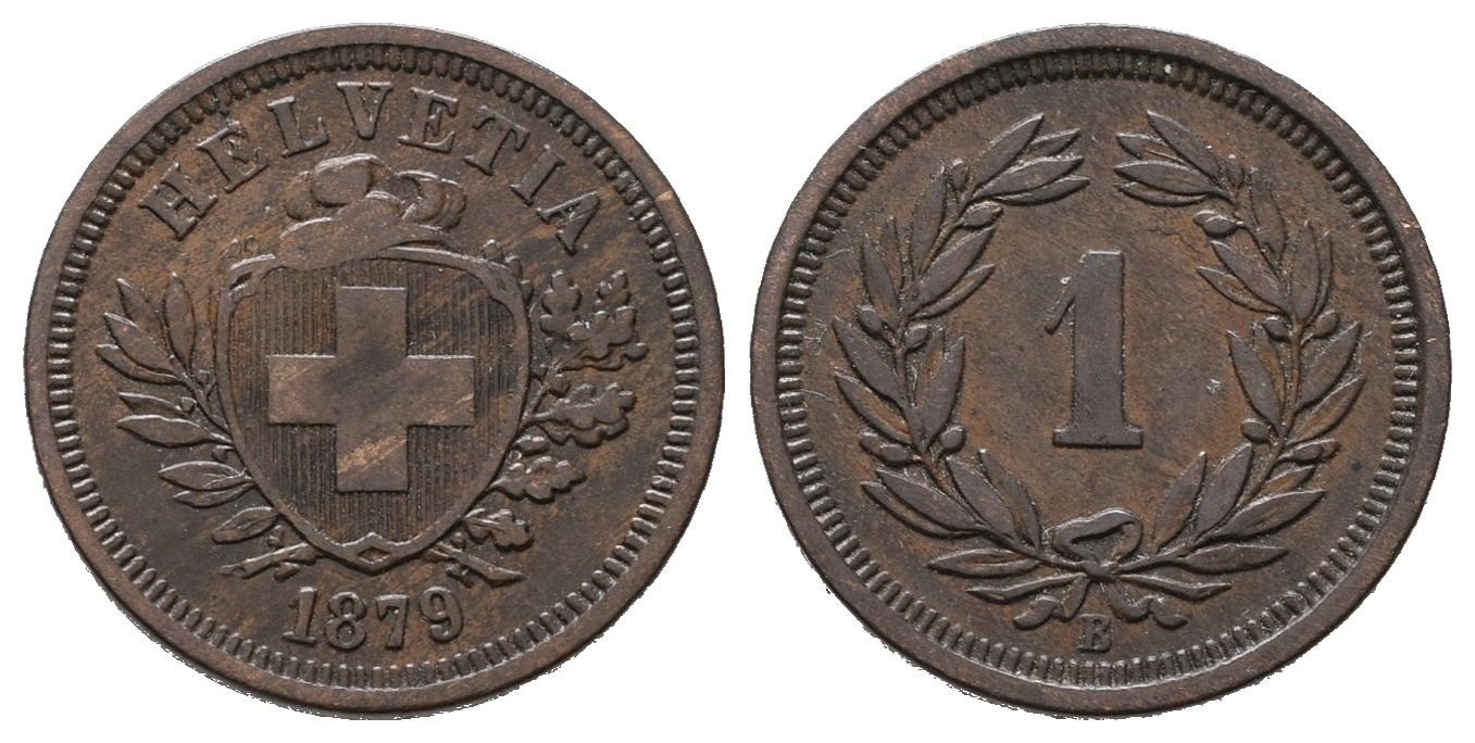 Švýcarsko, Rappen 1879 B