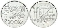 200 Kč 2001 - Kilián Ignác Dientzenhofer