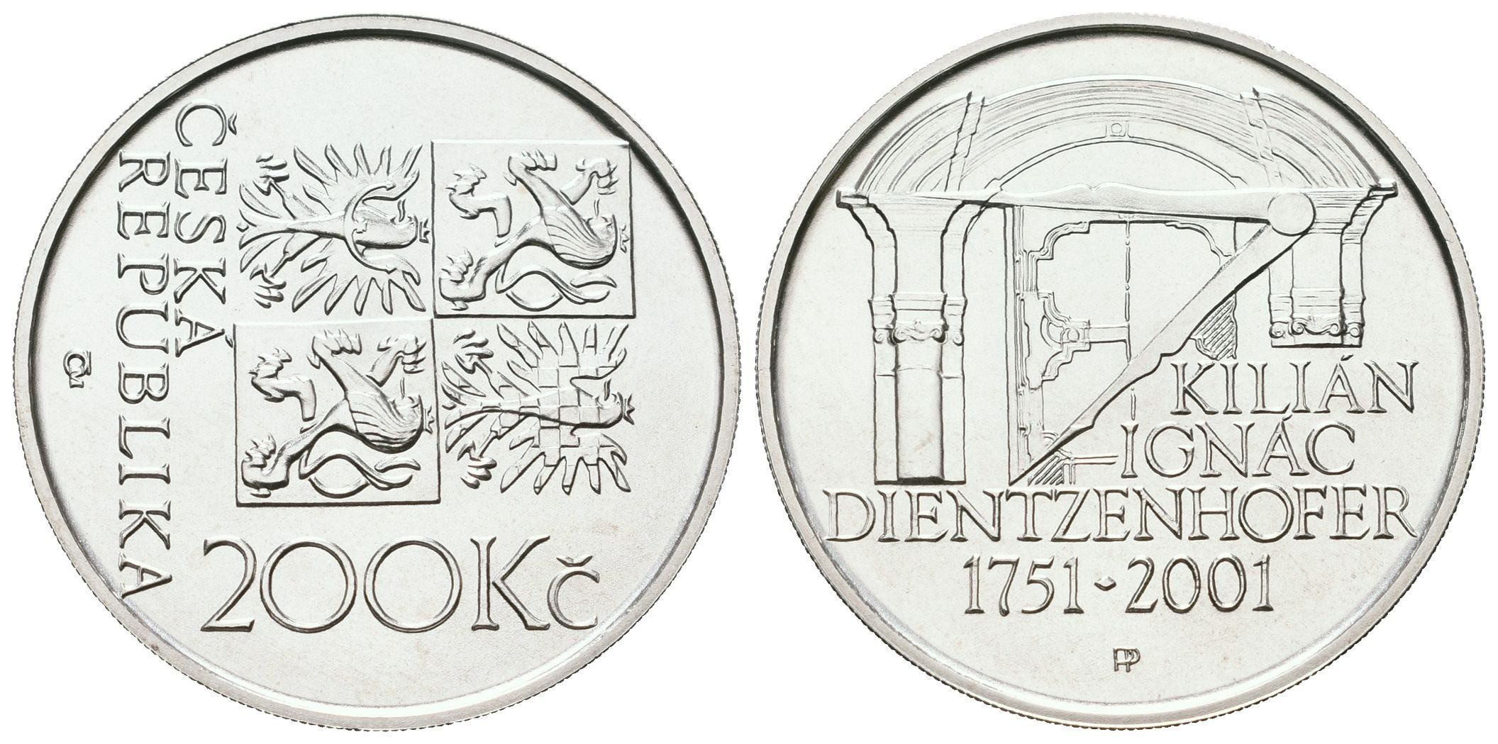 200 Kč 2001 - Kilián Ignác Dientzenhofer
