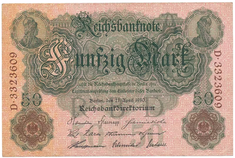 Německo, 50 Mark 1910, Ro.42