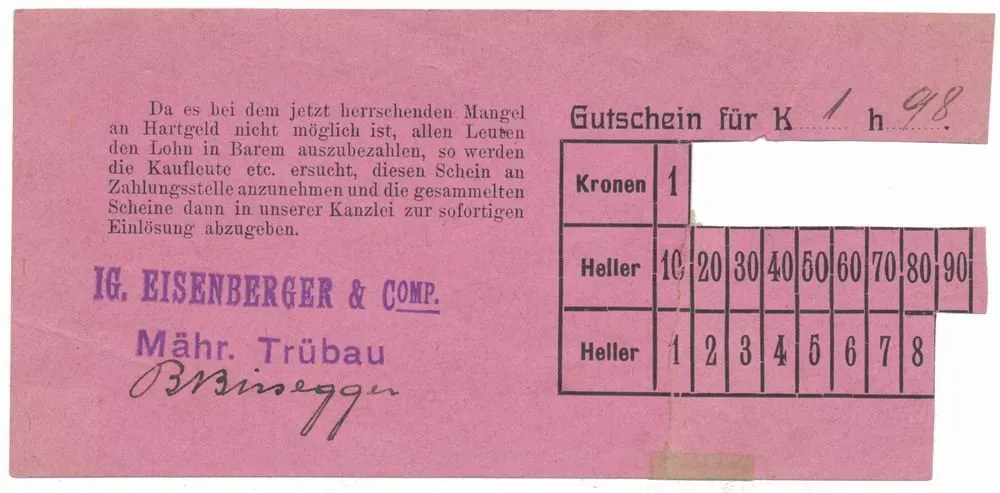 Nouzovky české od roku 1914 — 1