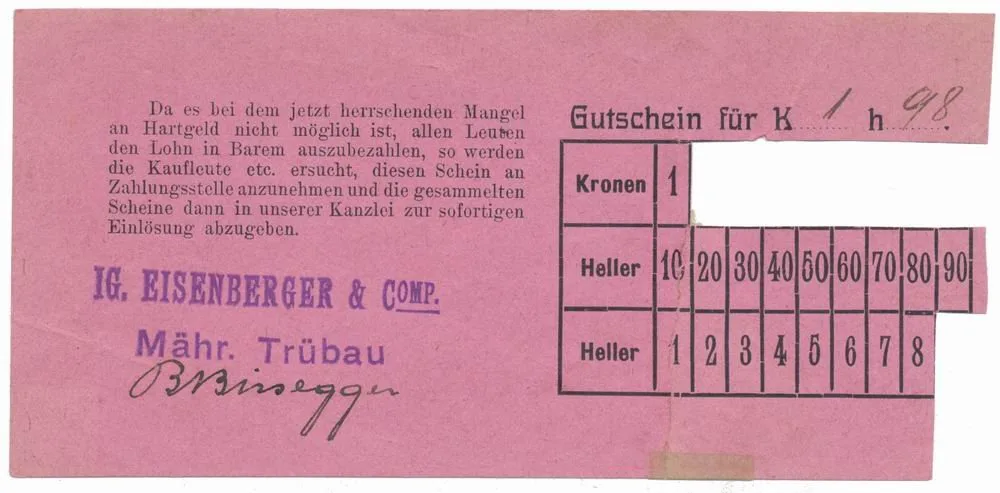 Nouzovky české od roku 1914 — 1