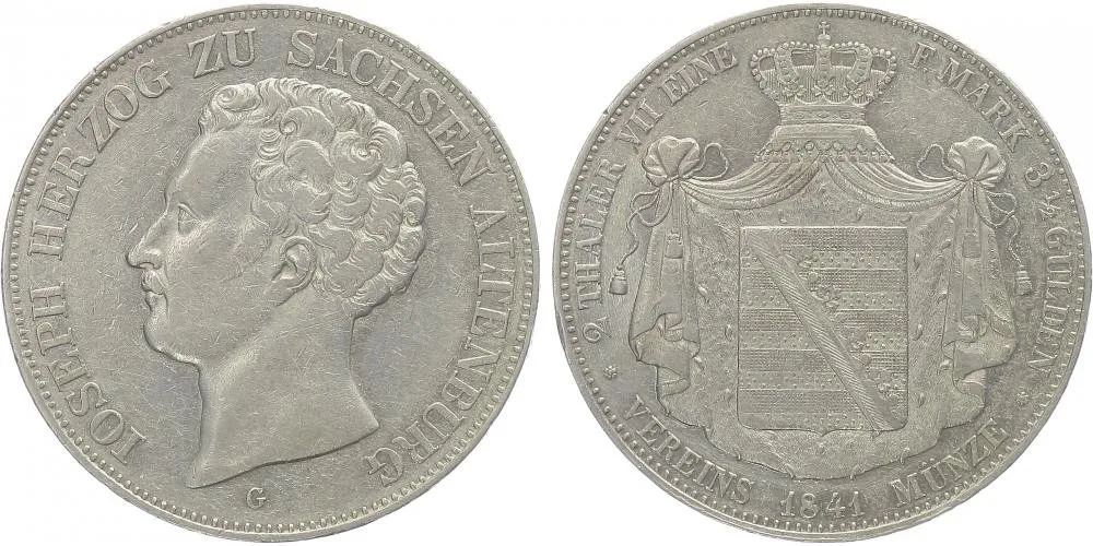 Sasko - Altenburg, Joseph, 1834 - 1848 — 1