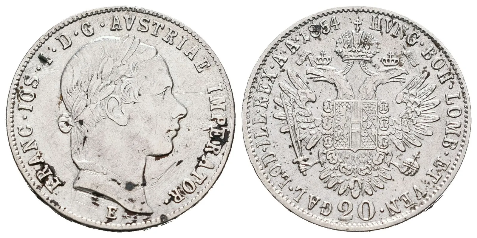 20 Krejcar 1854 E