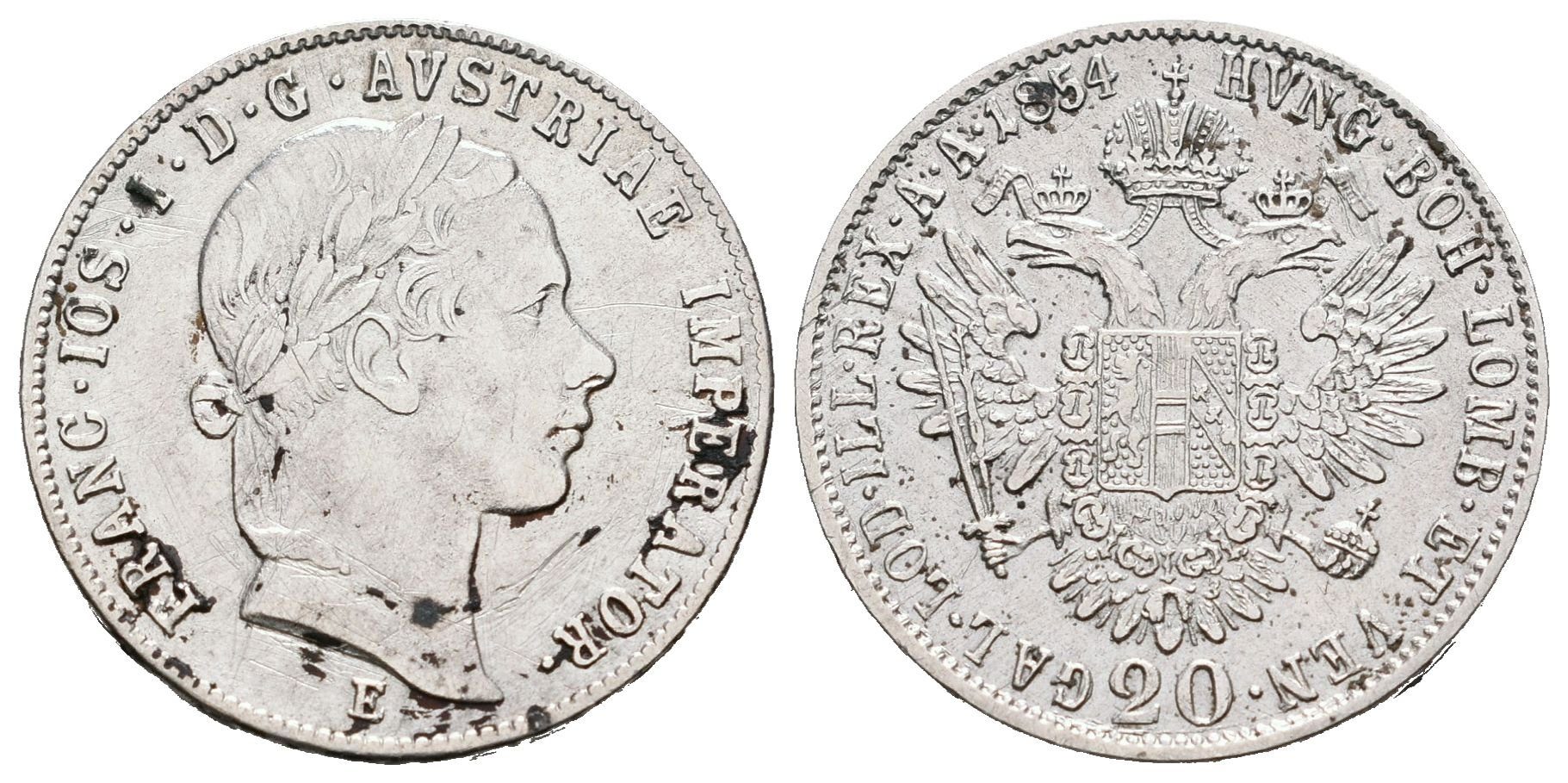 20 Krejcar 1854 E