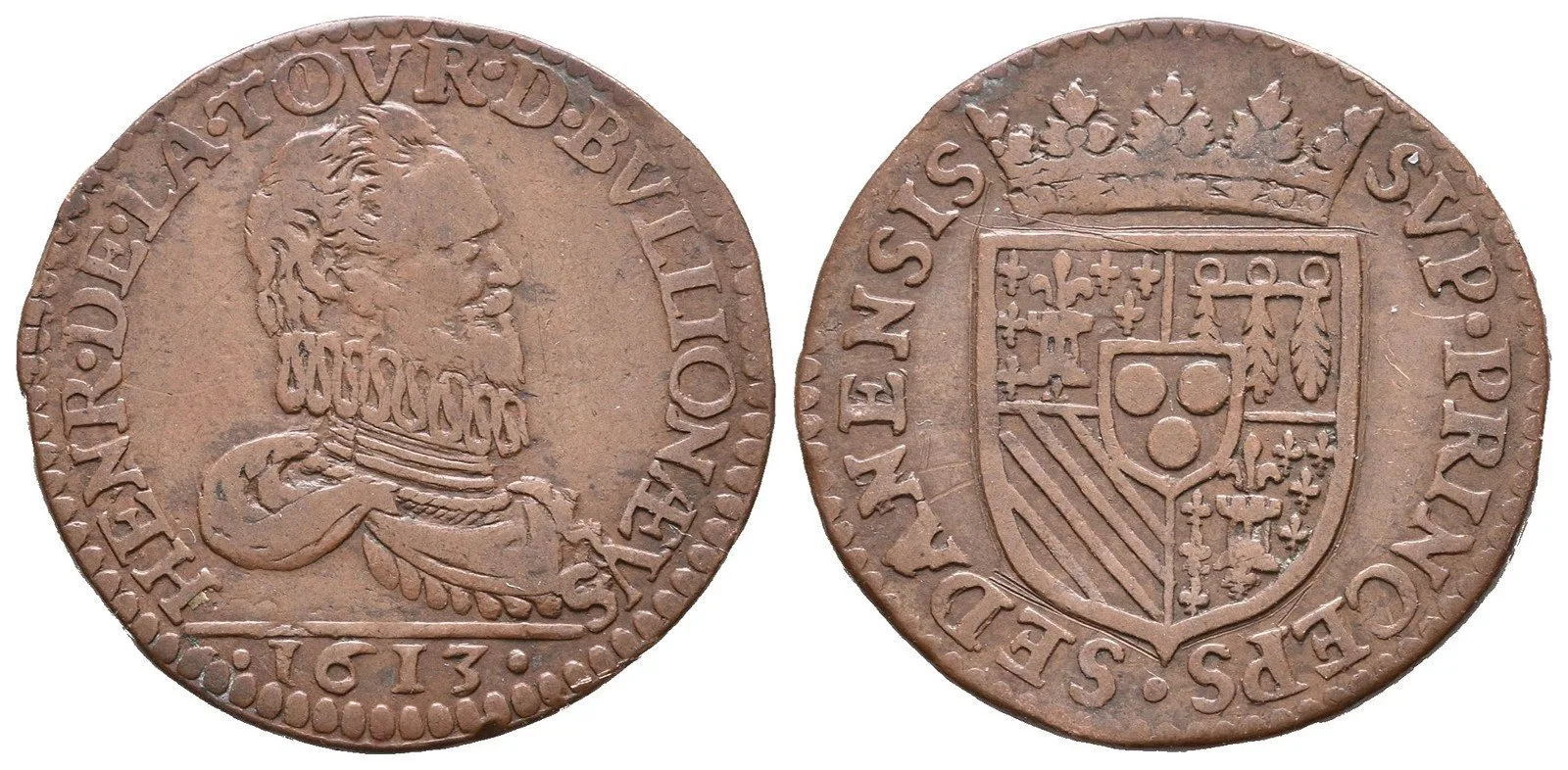 Francie - vévodství Bouillon a Sedan, Henri de la Tour, 1591 - 1623 — 1