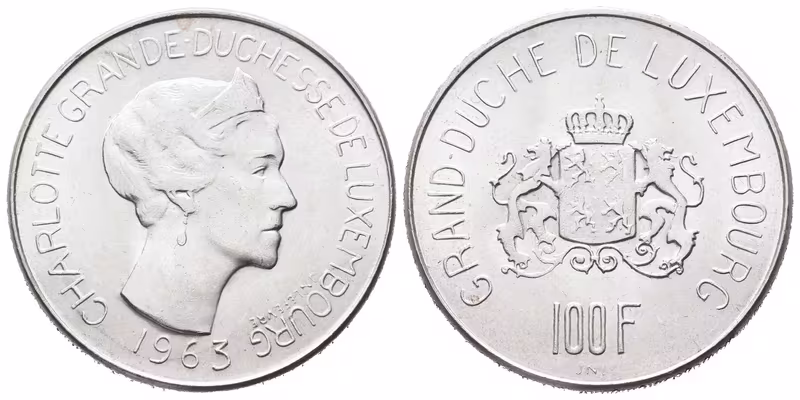 Lucembursko, 100 Frank 1963