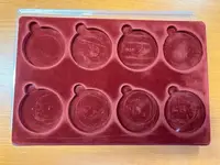 5x Plato potažené sametem s průhledným krytem, 5 kusů - fotografie 6