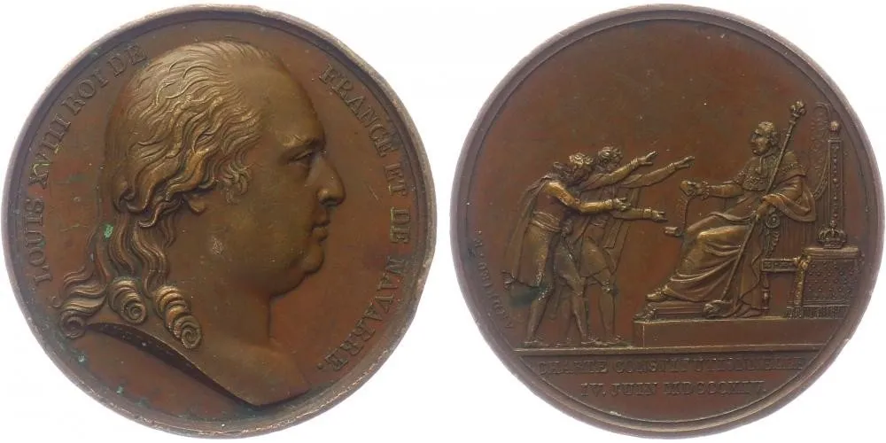 Francie, Louis XVIII., 1814/1815 - 1824 — 1