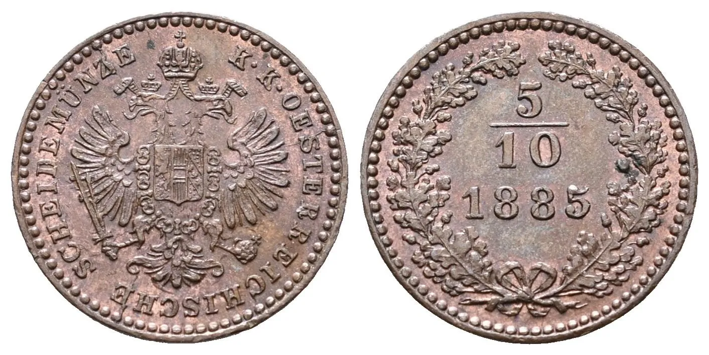 5/10 Krejcar 1885
