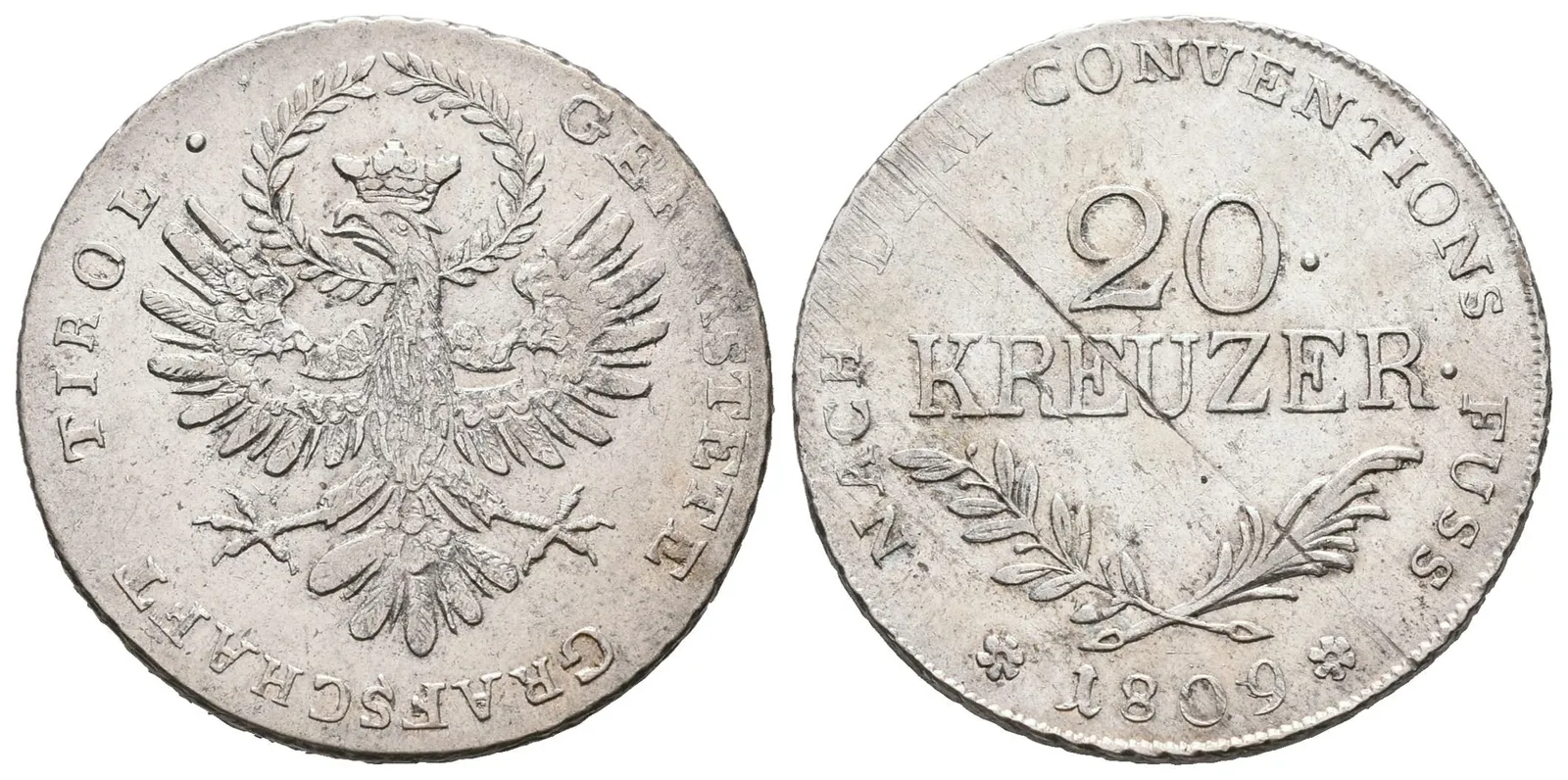František II., 20 Krejcar 1809