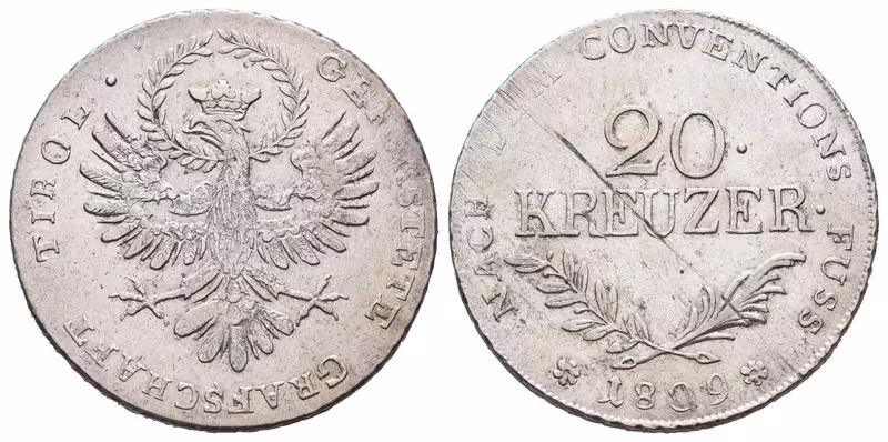 František II., 20 Krejcar 1809
