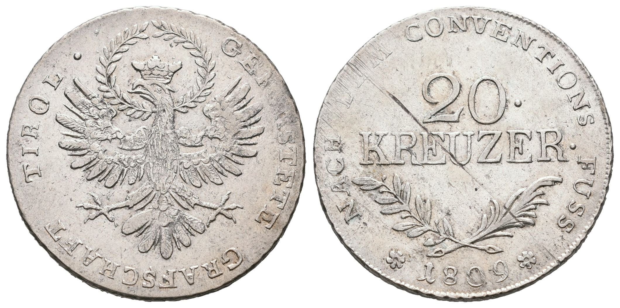 František II., 20 Krejcar 1809