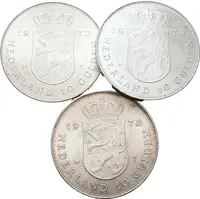 Nizozemí, 10 Gulden 1973 - K 25. výročí vlády - fotografie 2