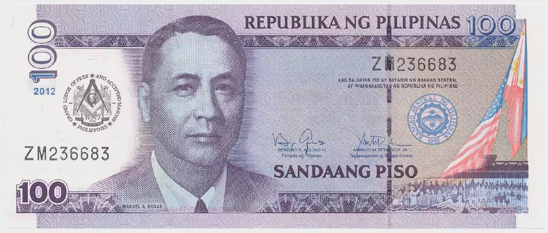 Filipíny, 100 Piso 2012, pamětní vydání, P.213