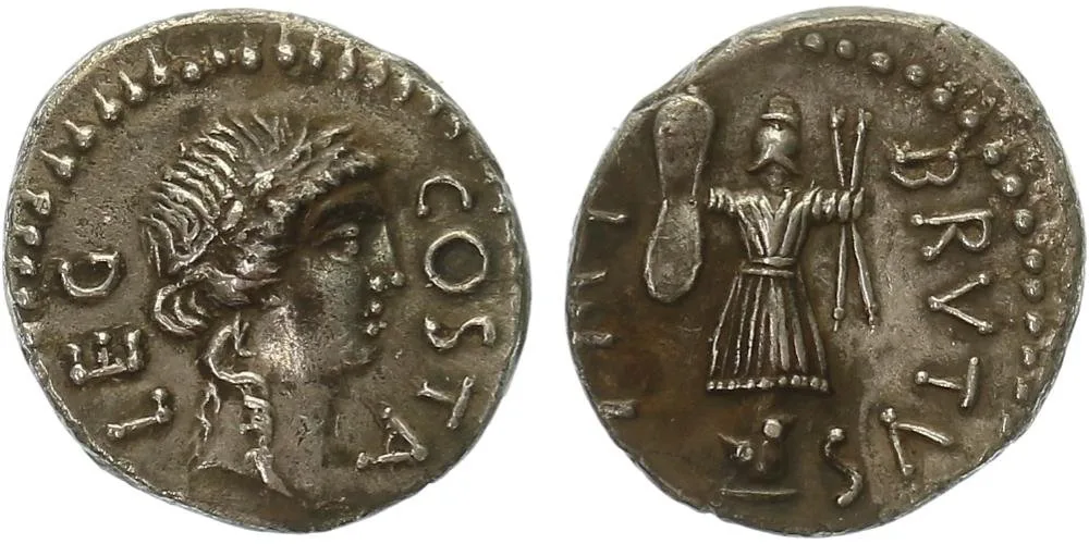 M. Iunnius Brutus, L. Pedanius Costa, 43 - 42 př. Kr. — 1